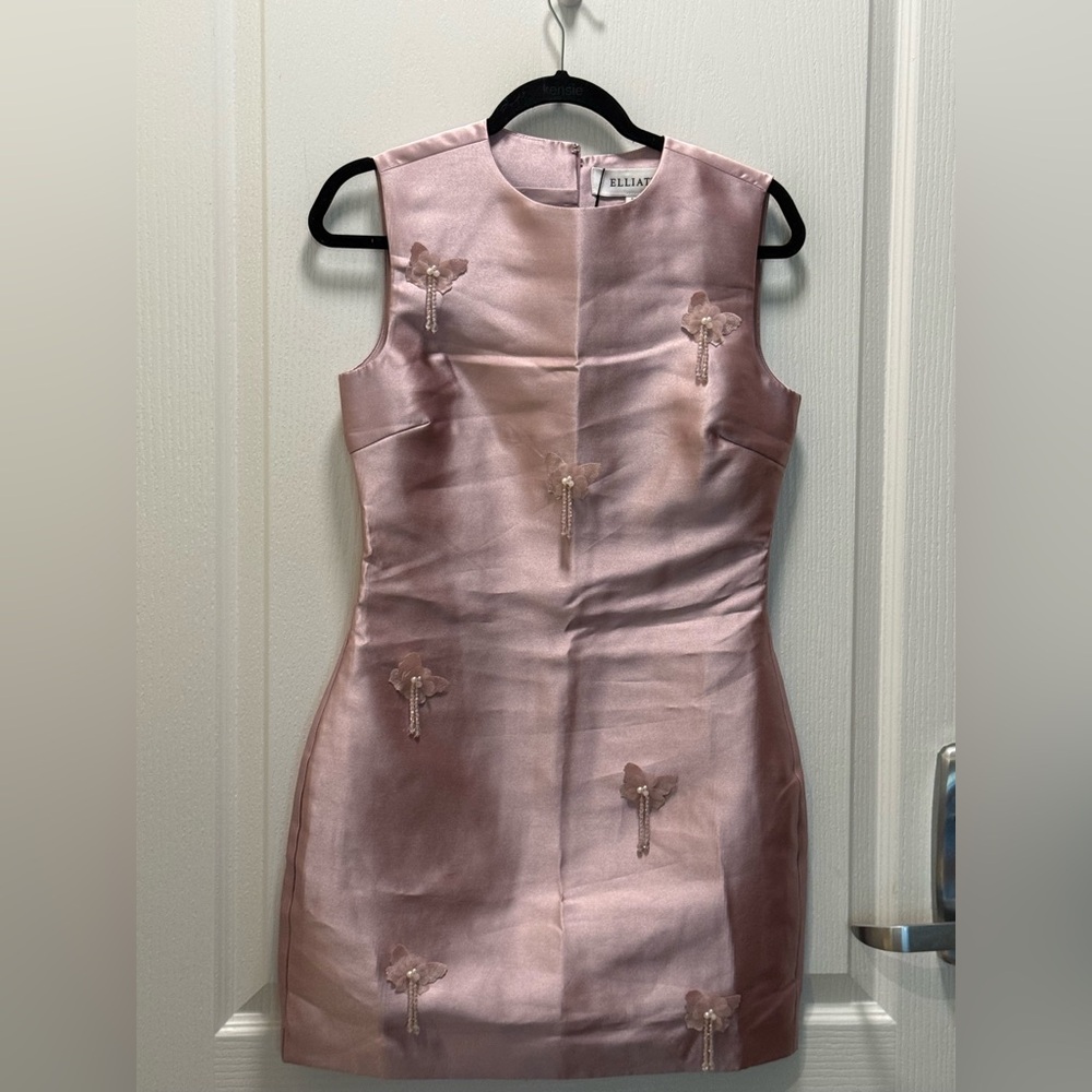 Elliatt Women's Pink Tula Shift Mini Dress Size S NWT formal - Picture 7 of 9